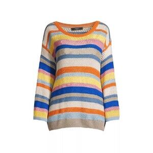 Weekend Max‎ Mara Sweater Women’s Size M Uguale Striped Linen
